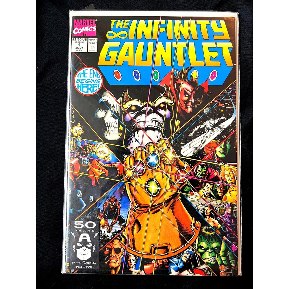 1991 Marvel THE INFINITY GAUNTLET #1 - Graded Very Fine by Comic App